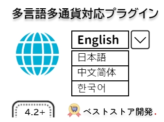 多言語多通貨対応プラグイン